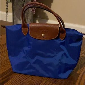 Longchamp small top handle nylon bag